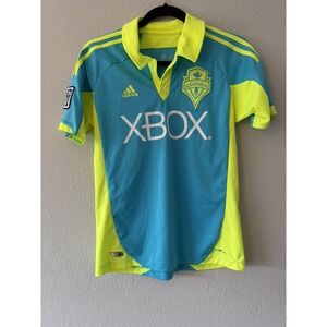 Seattle Sounders FC SUPER CYAN 2012/13 MLS THIRD 3rd Soccer Jersey Kit Sz Small
